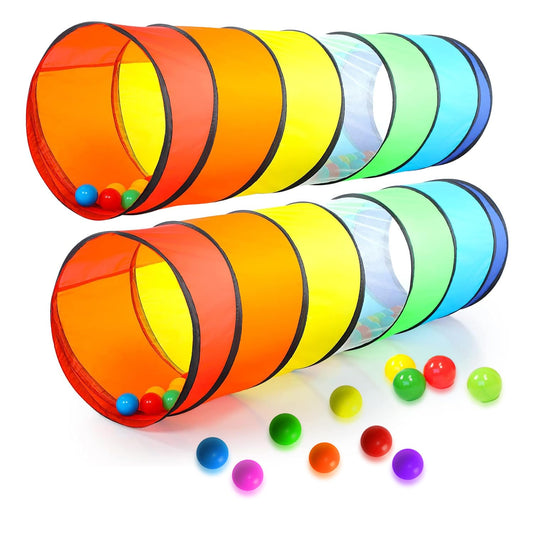 Kiddey double tunnel for indoor and outdoor play, ideal for shared fun.