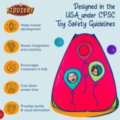Kiddey ground stakes and carry case keep play secure during outdoor adventures.