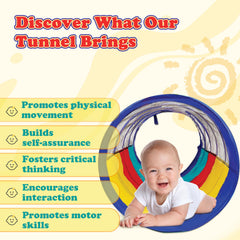 Kiddey tunnel features breathable mesh panels for better airflow.