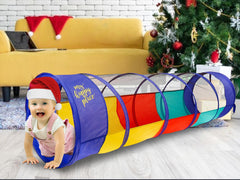 Kiddey play tunnel designed for indoor and outdoor use with quick setup.