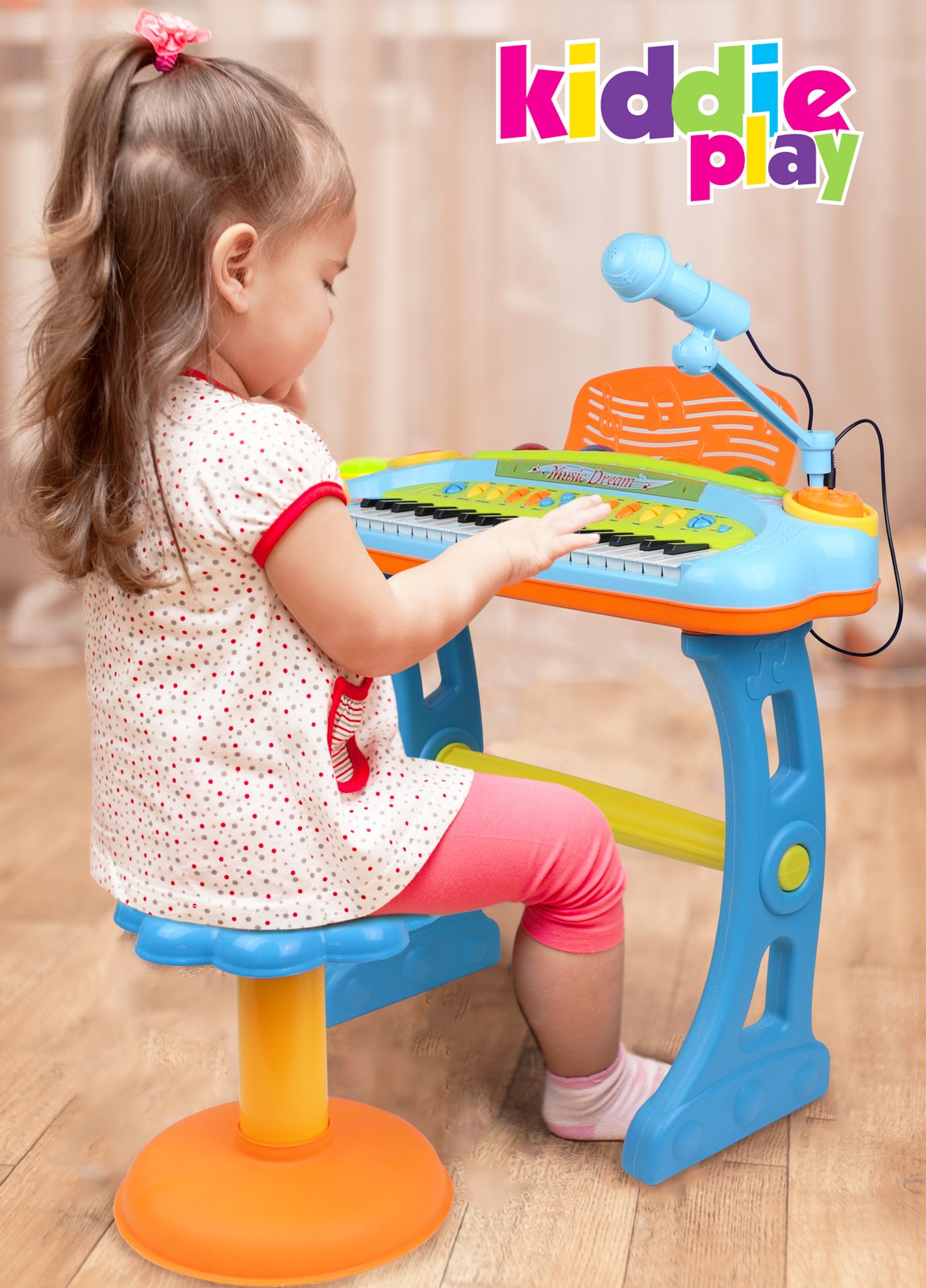 Kiddie Play includes demo songs to spark creativity.