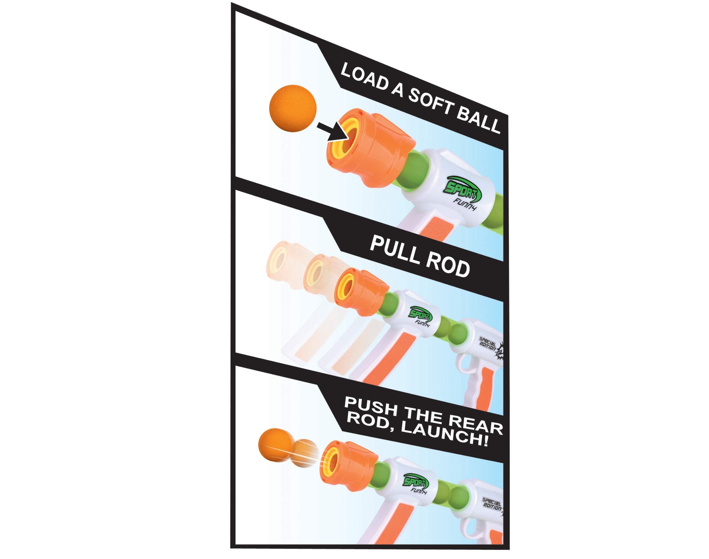 Kiddie Play is suitable for ages 6 and up with soft foam balls.