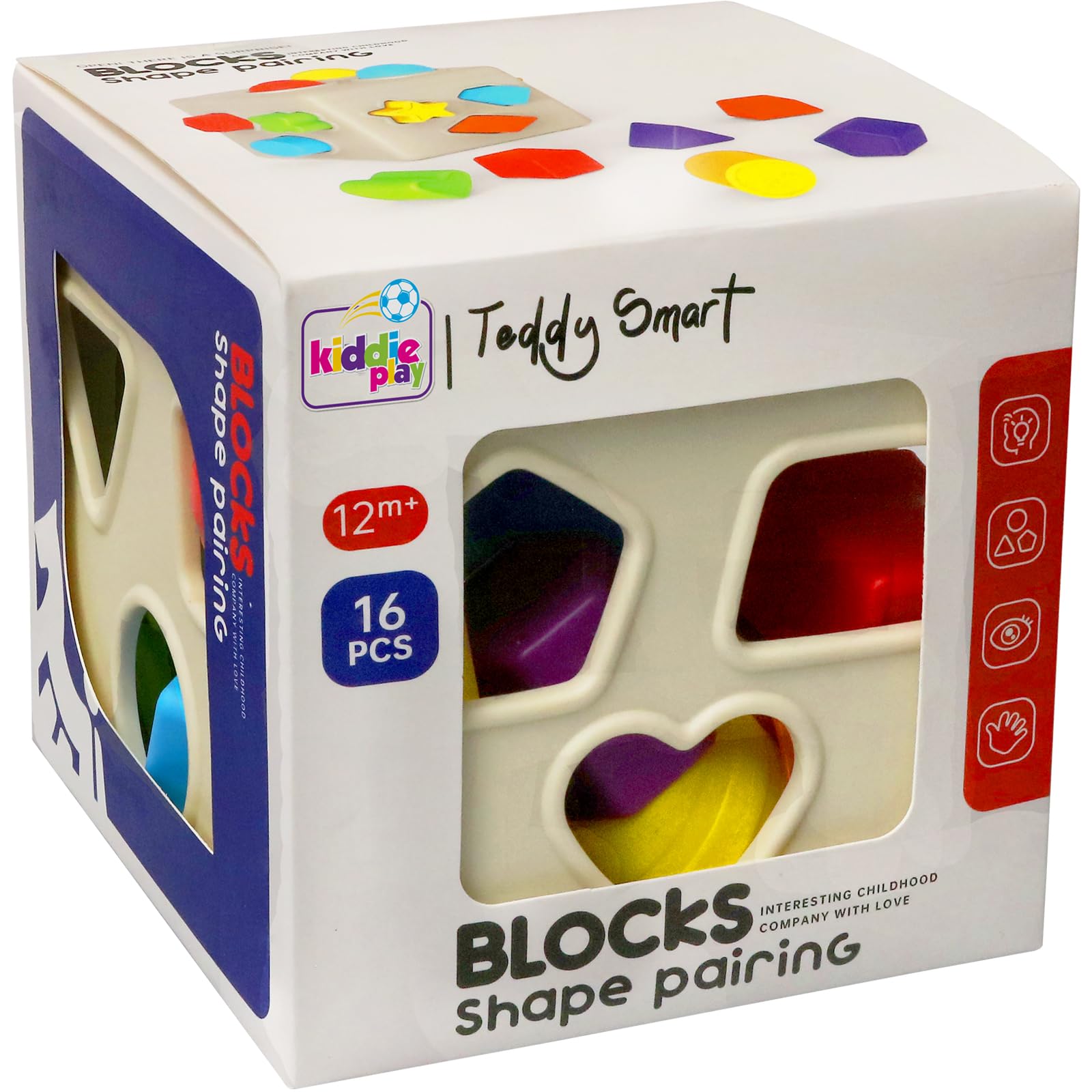 Kiddie Play cube measures 5.8 inches per side for compact storage.