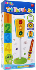 Kiddie Play traffic light toy stands 25.5 inches tall for visibility