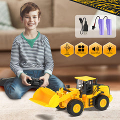 KIDDITOY wheel loader bucket action emphasizing control