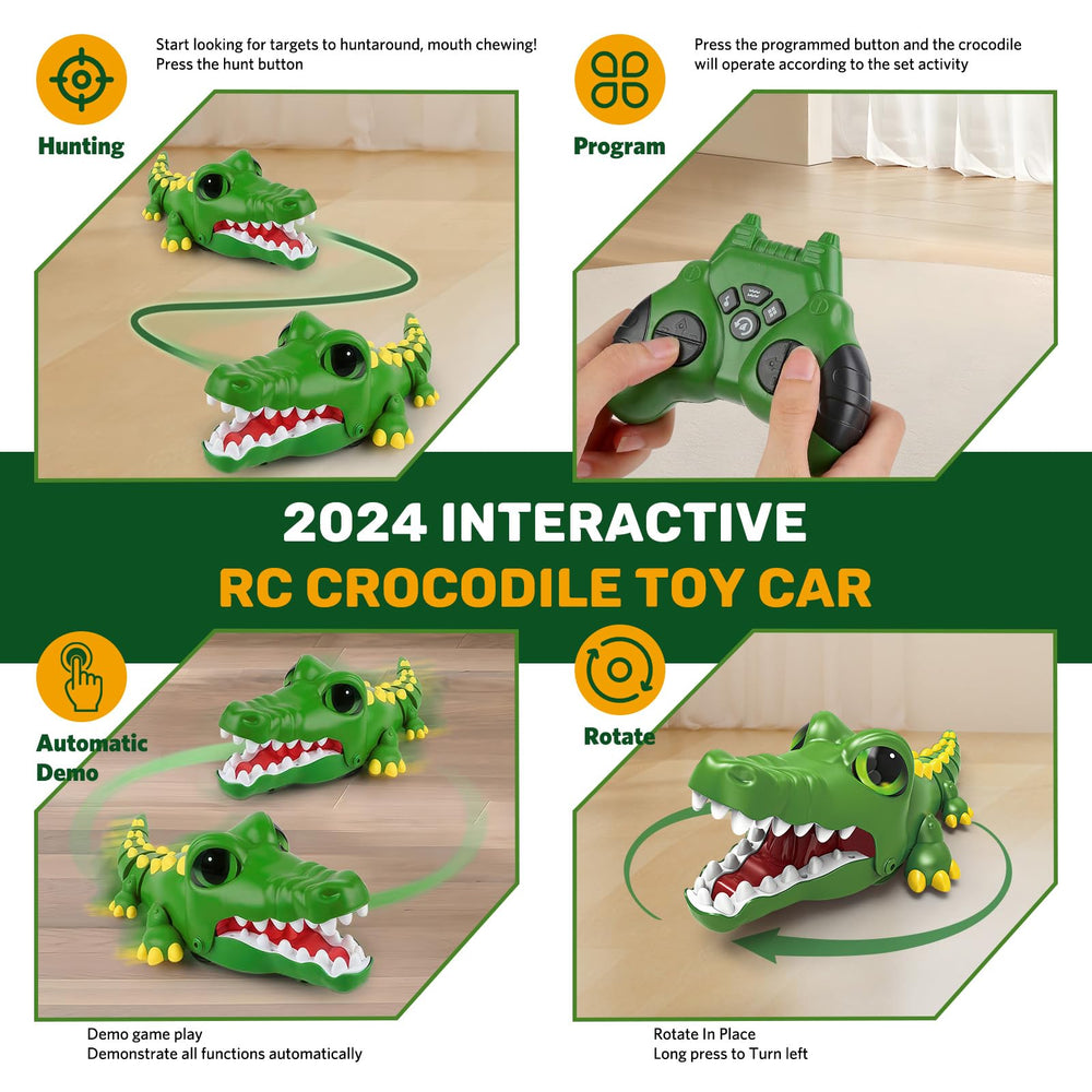 Kidditoy crocodile robot jaw-snapping action adds playful wildlife drama