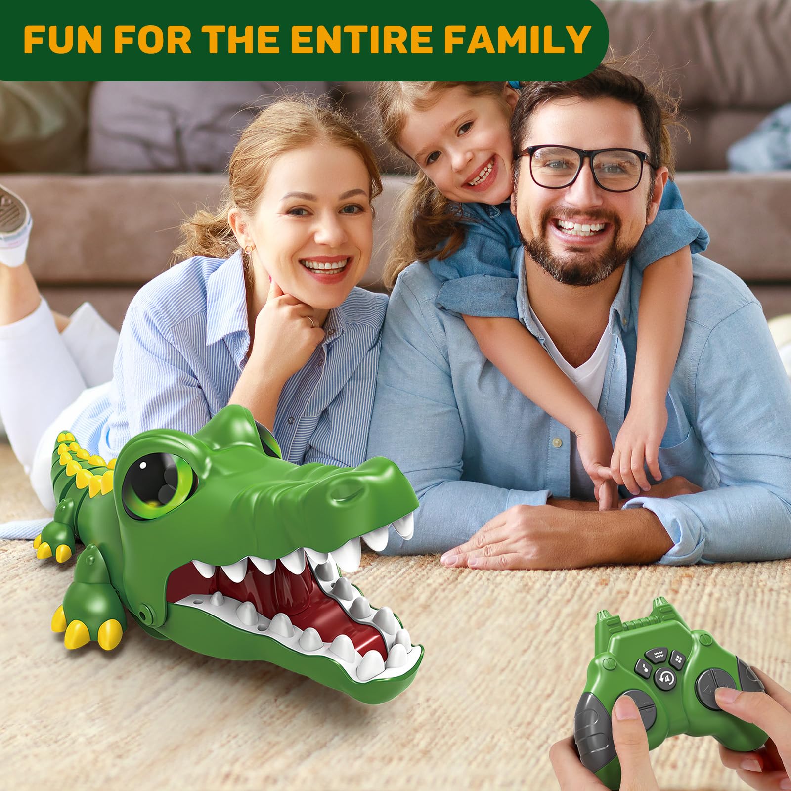 Kidditoy crocodile robot two rechargeable batteries for longer sessions