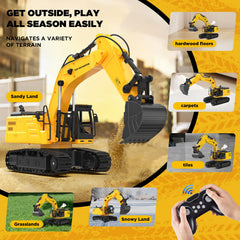 Kidditoy rubber-tracks maintain grip on sand, dirt, and carpet