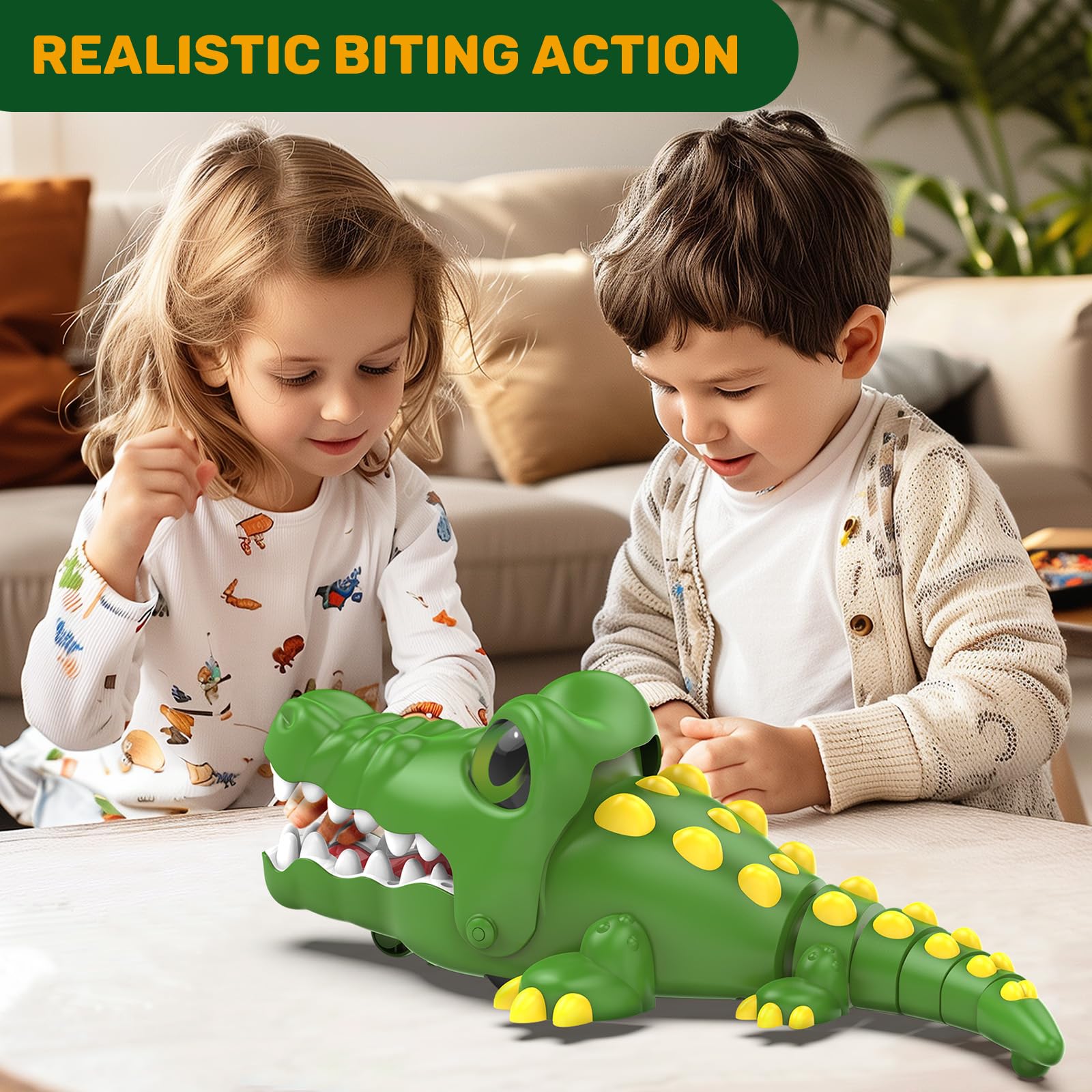Kidditoy remote crocodile programmable movements for custom routines