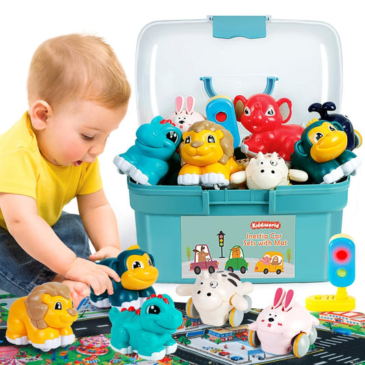 Kiddiworld dinosaur car toy for imaginative play and learning