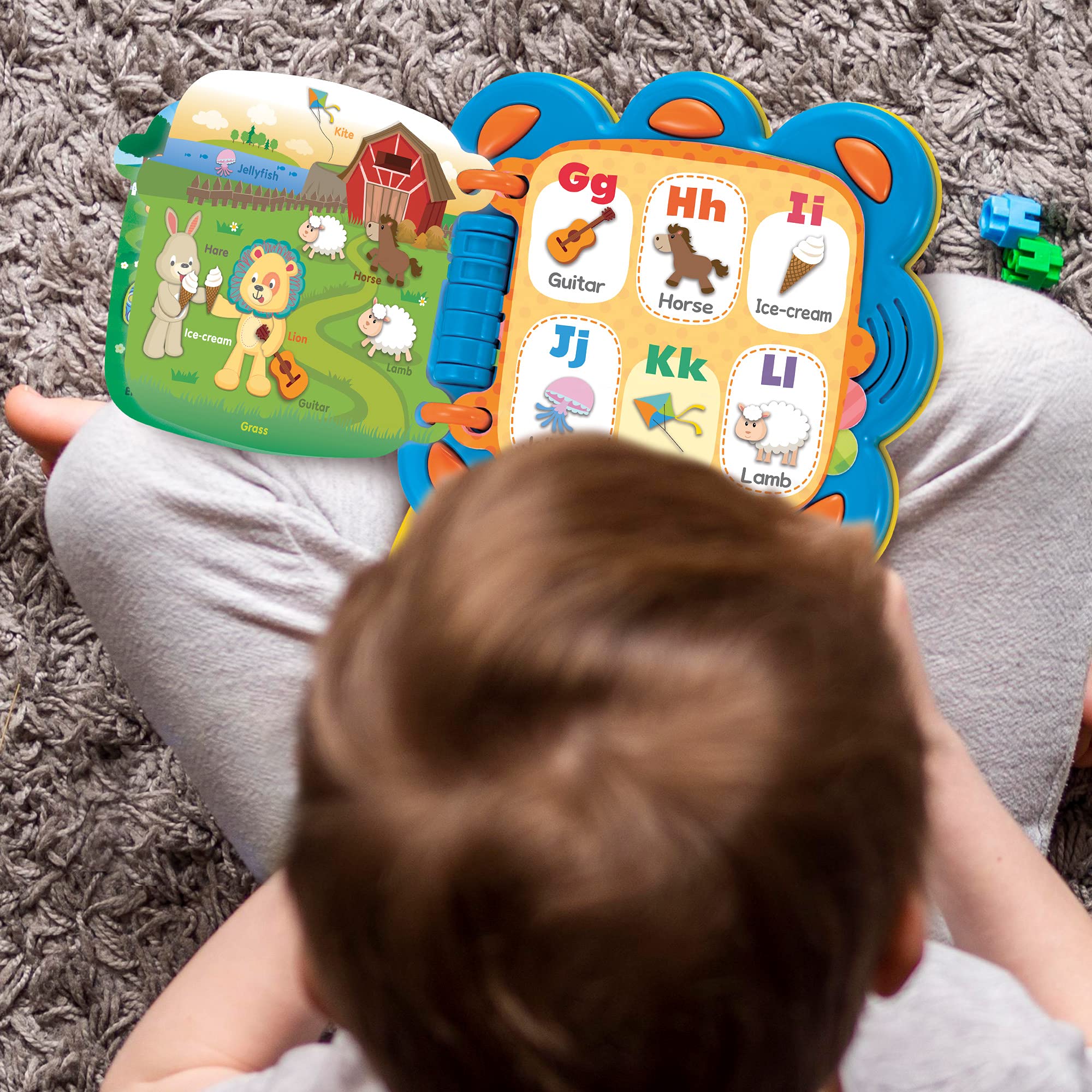 KiddoLab Chapa the Lion Alphabet Book durable design withstands rough toddler handling.