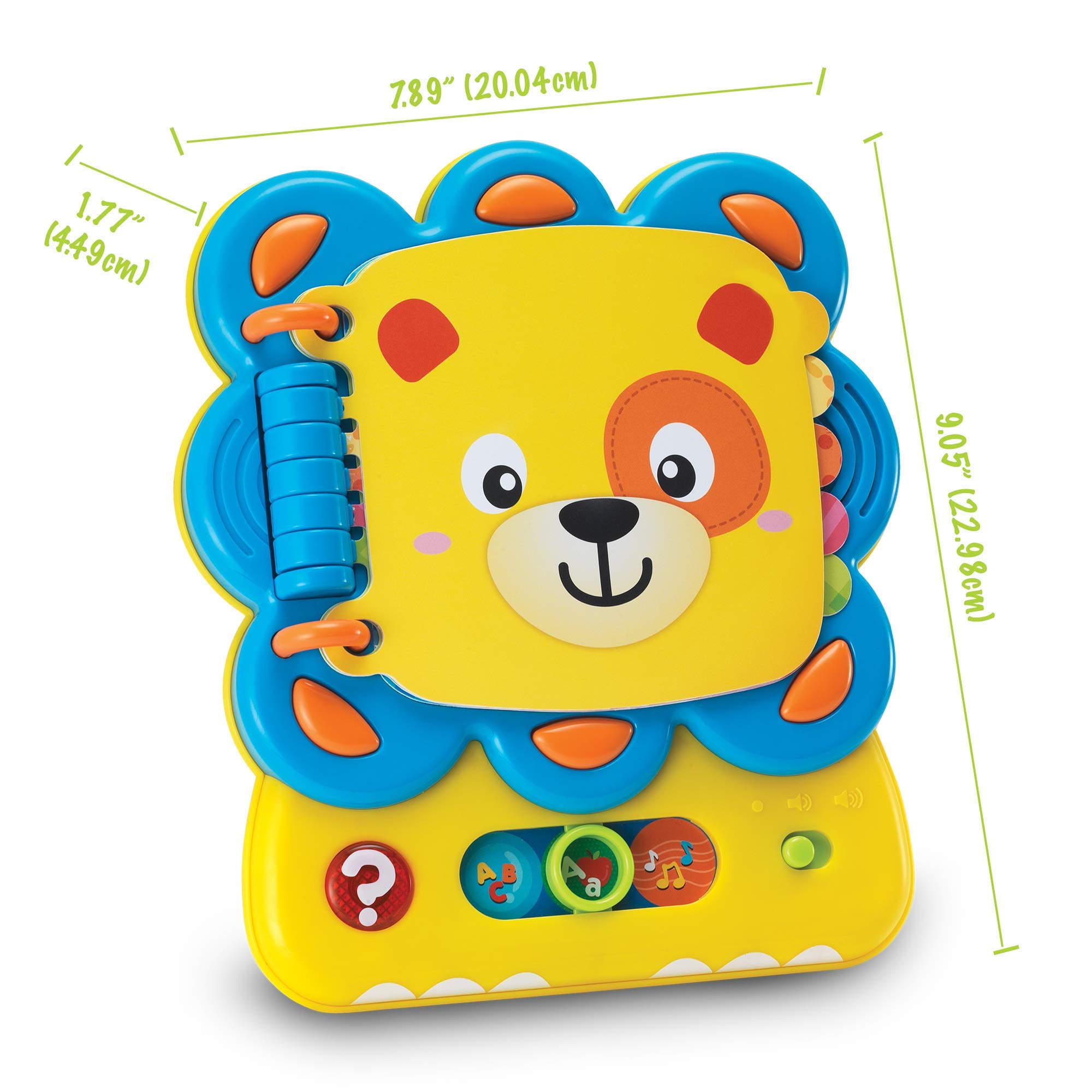 KiddoLab Chapa the Lion Alphabet Book quiz mode invites interactive learning.