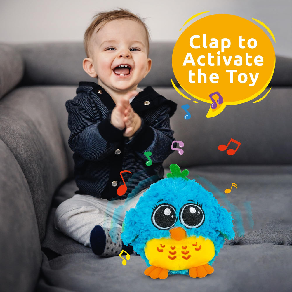 KiddoLab Mr. Blue singing bird with bright colors and playful sounds.