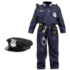 Kiddokids police costume hat completing the career-ready look
