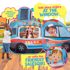 Kiddzery Large Open Design Ice Cream Shop supporting group play.