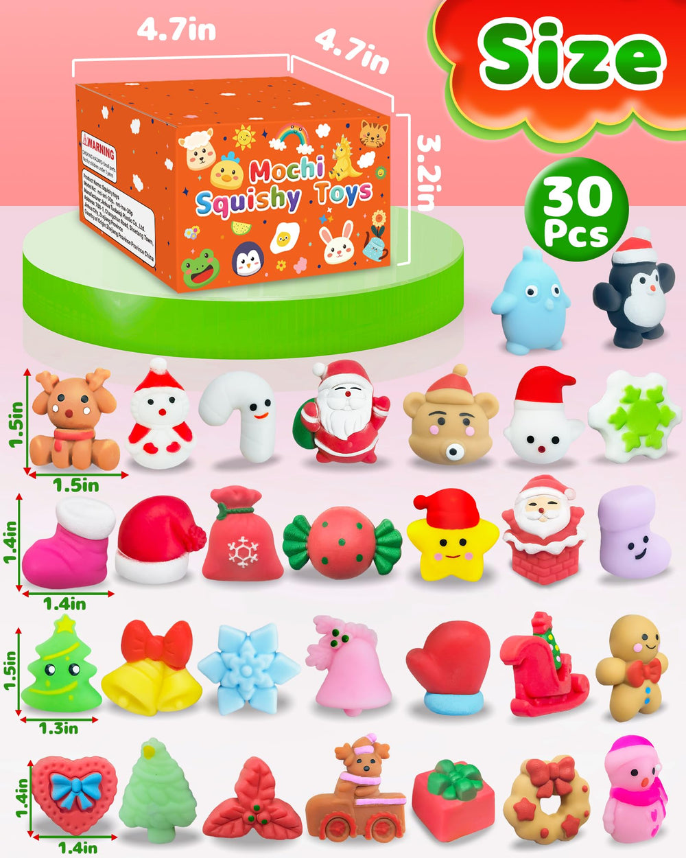 Kidific Christmas squishy set supports interactive stocking stuffers and group activities