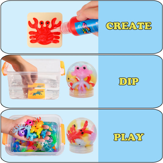 Kidisego Aqua Fairy 20-color bottle display for varied crafting sessions