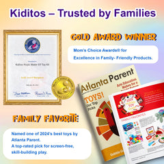 Kiditos Magic Water Elf Kit with bright colors inviting sensory exploration