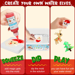 Kiditos Christmas Magic Water Elf Kit Christmas molds inspire shape recognition