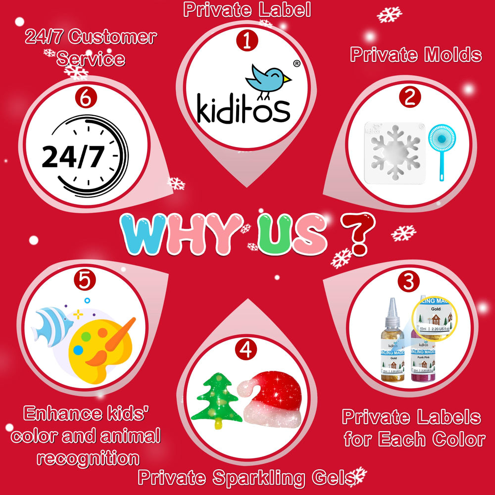 Kiditos Christmas Magic Water Elf Kit DIY squishy play session with kids