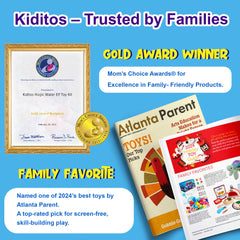 Kiditos color-changing water elf gels in vibrant hues for curious hands.