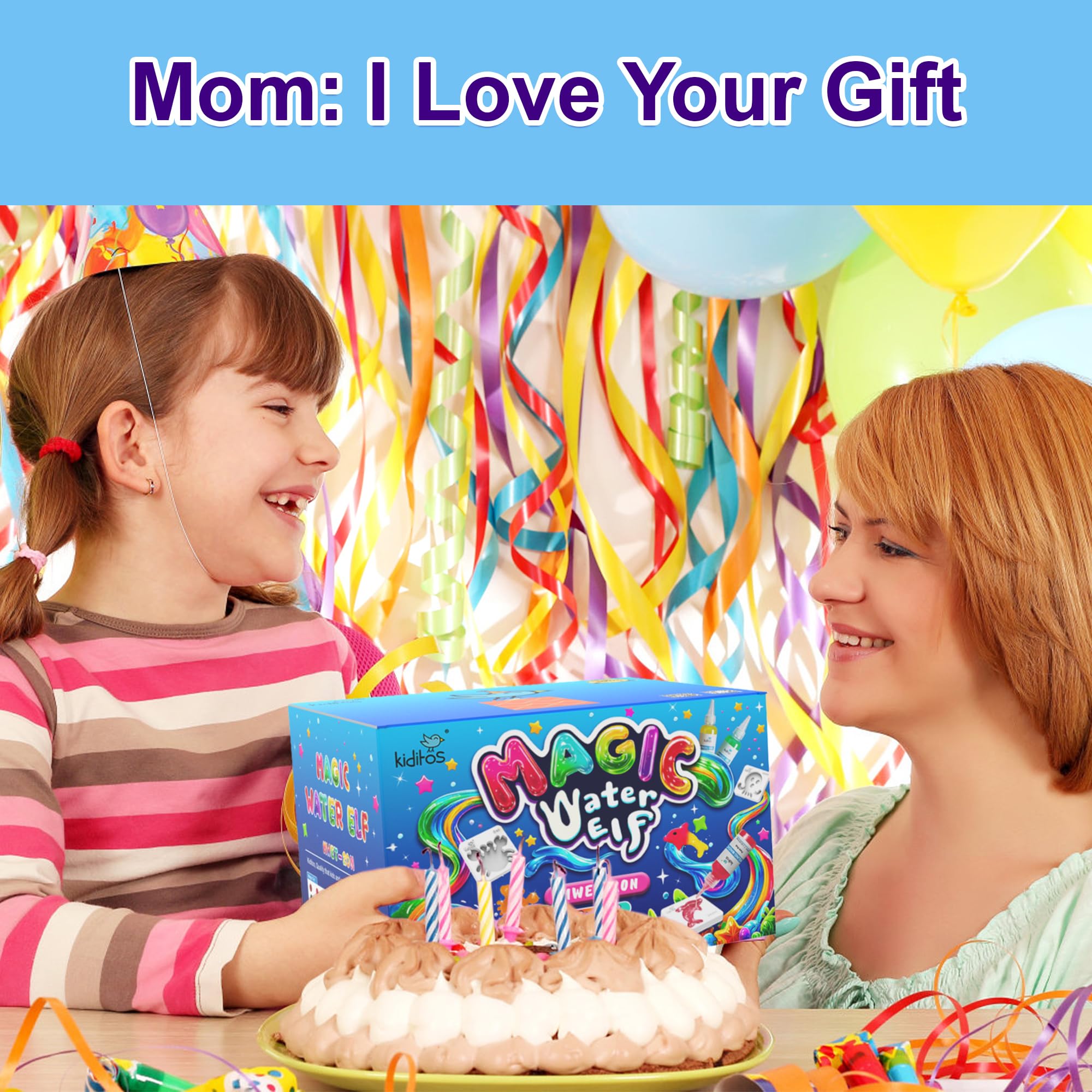 Kiditos Magic Water Elf Kit closeup gels—textured gels enhance sensory exploration.