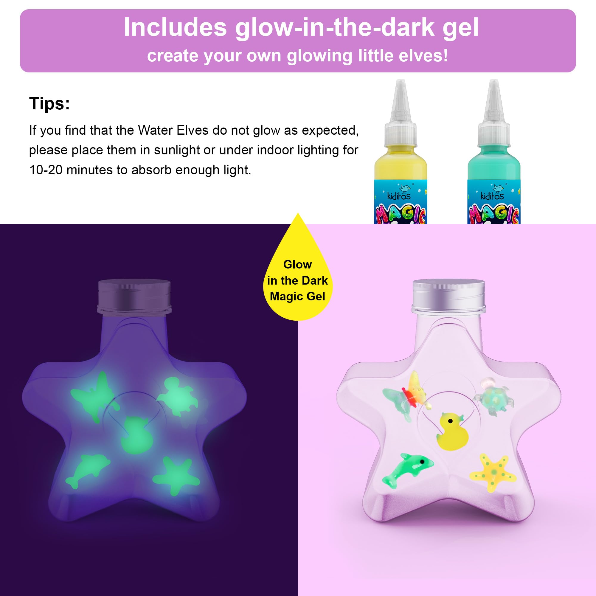 Color-changing gels let kids explore hues during play.
