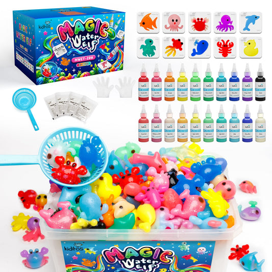 Kiditos Magic Water Elf Kit colors gels for vibrant sensory play