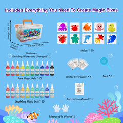Kiditos Magic Water Elf Kit mesh net for cleanup after play