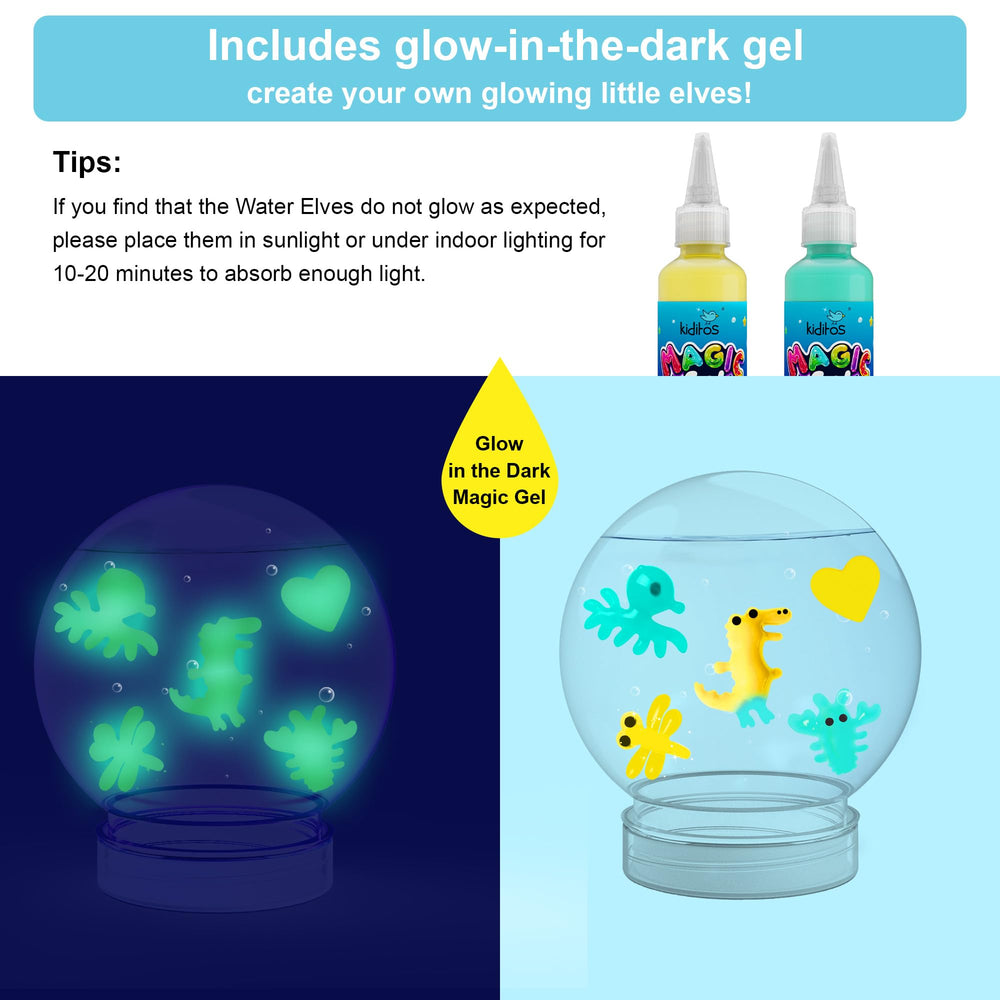 Kiditos Magic Water Elf Kit molds enable endless creature shapes for hands-on craft