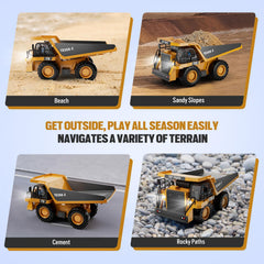 KIDMARKT RC dump truck suitable for indoor and outdoor play.