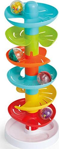 Kidoozie four colorful rattling balls displayed to show sound-making play benefit