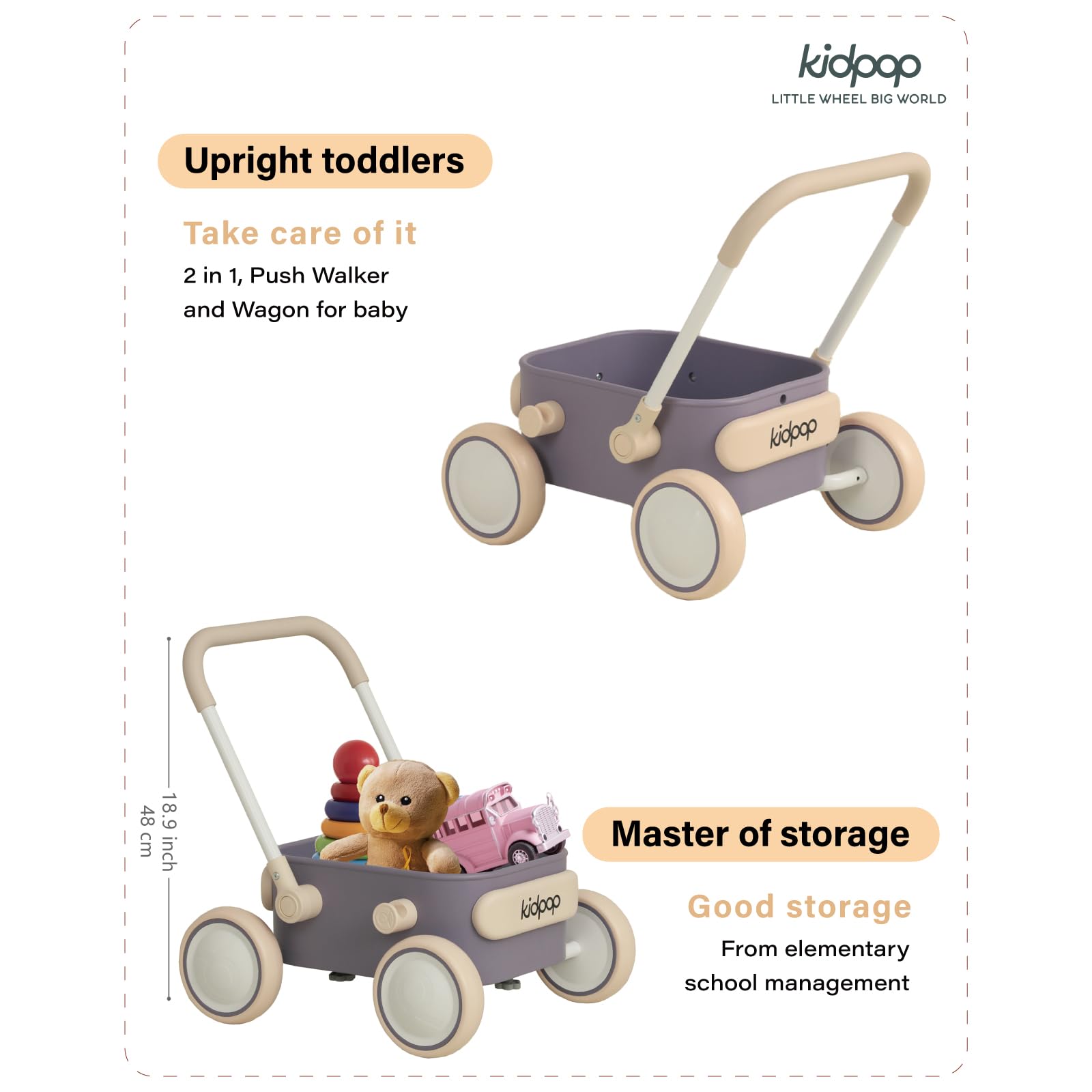 Kidpop PULA hopper close-up with food-grade material