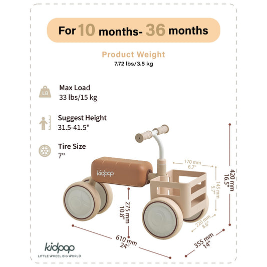 Kidpop Toast detachable seat enables easy picnics and breaks