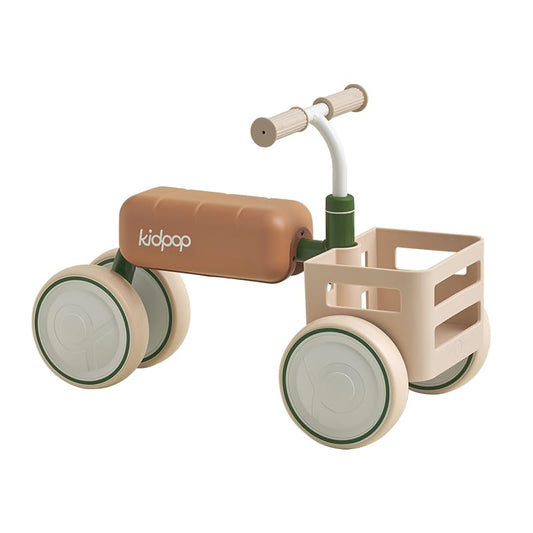 Kidpop Toast Baby Walker with front basket for toys and snacks on the go.