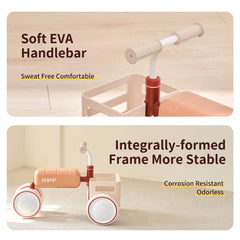 Kidpop Toast Baby Walker lightweight frame makes trips and storage easy.