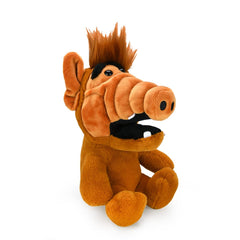 Kidrobot ALF 8 Inch Phunny Plush in play, ideal for shelf storytelling and hugs