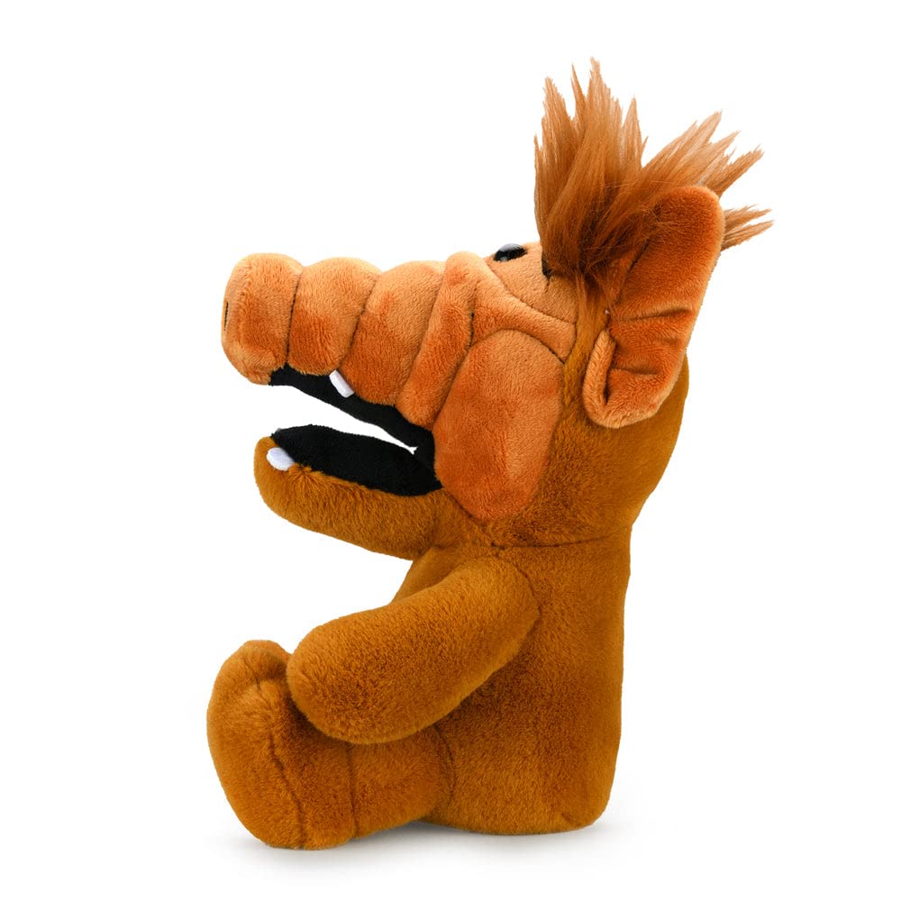 Kidrobot ALF 8 Inch Phunny Plush tilt view, soft textures invite squeezes
