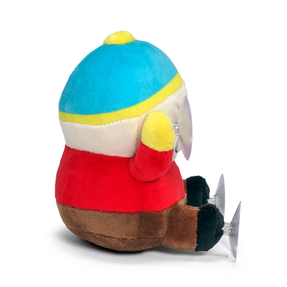 Cartman with four suction cups window clinger sticks to surface