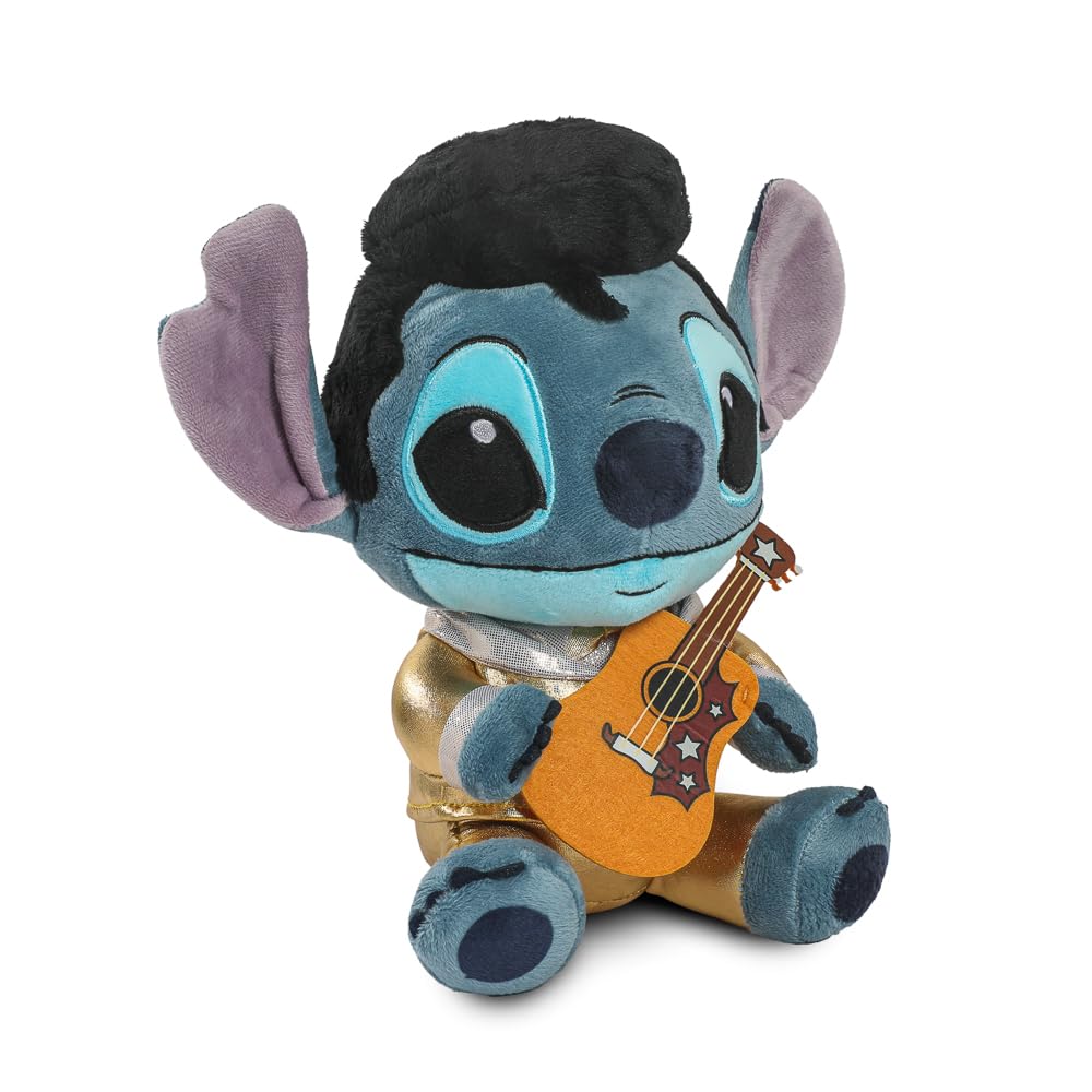 Kidrobot Disney Stitch Elvis plush, official packaging with trademarks.