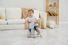 KidRoller ergonomic design with soft-grip handles for comfortable steering and control.