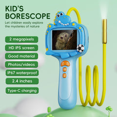 Kids Borescope night vision with LED lights reveals hidden details after dark.