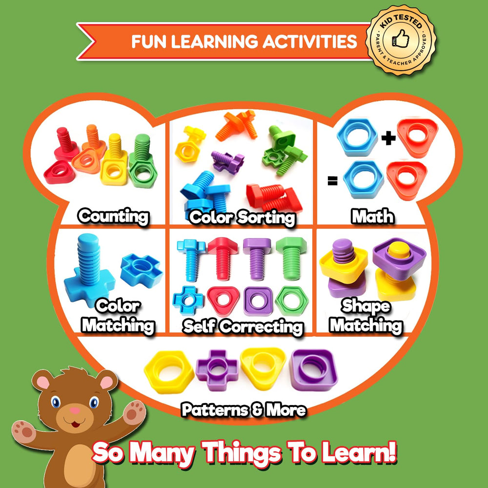 KIDS KORNER color and shape sorting supports early math and recognition