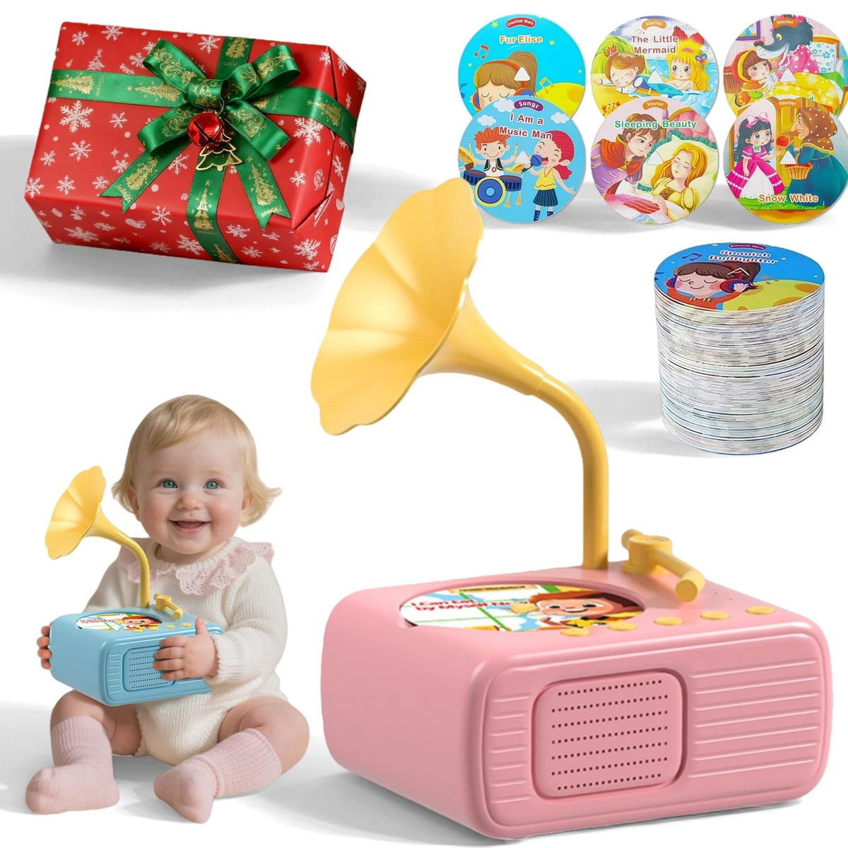 Kids Phonograph deck of 96 cards supports early literacy and imaginative play.