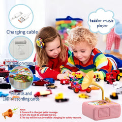 Kids Phonograph with Bluetooth 5.3 enables wireless streaming.