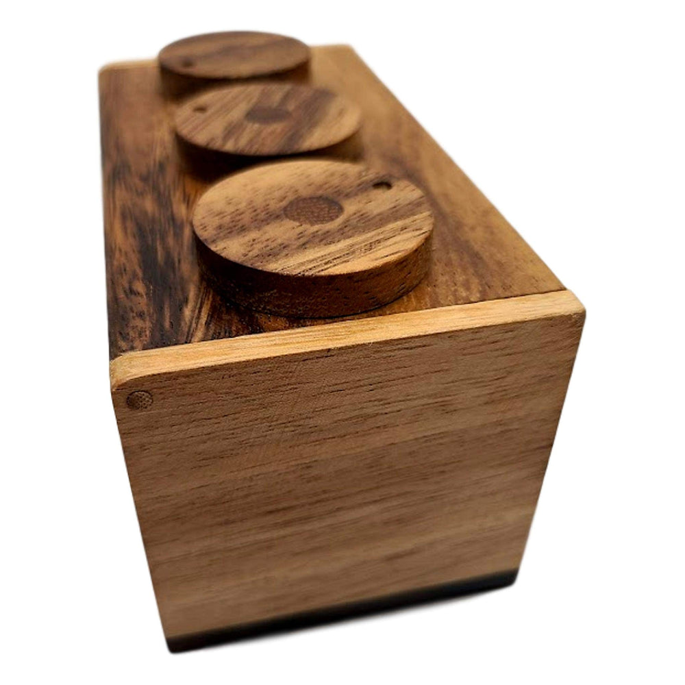 Kids Play 3-Wheel Combination Secret Lock Puzzle Box gift idea, ideal for secret messages and surprises.