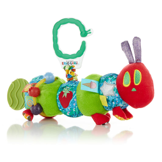 World of Eric Carle Caterpillar face design engages baby’s visual tracking and curiosity
