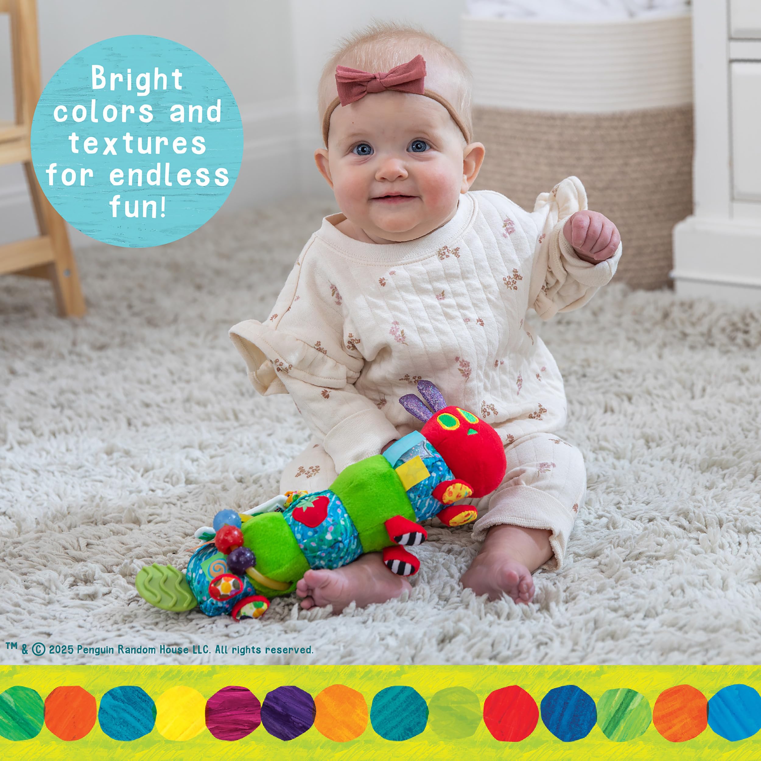World of Eric Carle Caterpillar textured teethers soothe gums during early teething