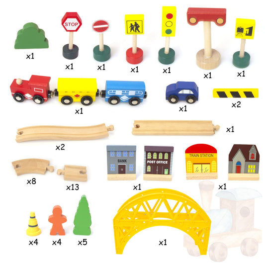 KIDS TOYLAND bridge and scenery pieces enriching storytelling during play