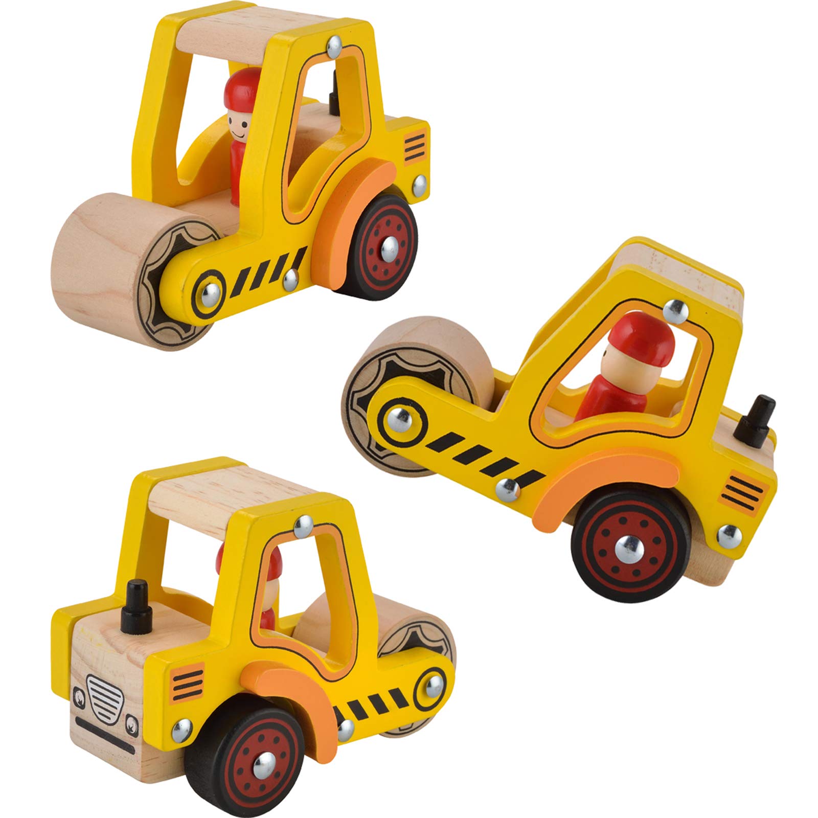 KIDS TOYLAND wooden baby vehicles set for creative, social play